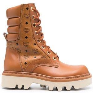 mcm Visetos Boots in Calf Leather Big Kids' size 36 us 4